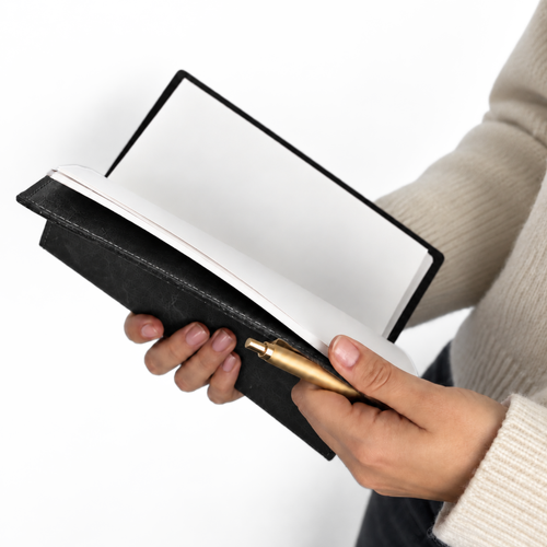 Personalizowany notes skórzany A5 SA66 czarny