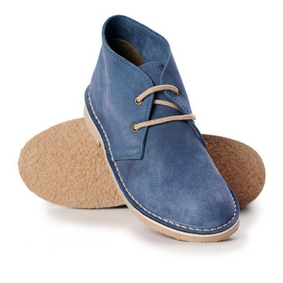 Casualowe damskie półbuty granatowe DESERT SHOES