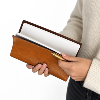Personalizowany notes skórzany A5 SA66 camel