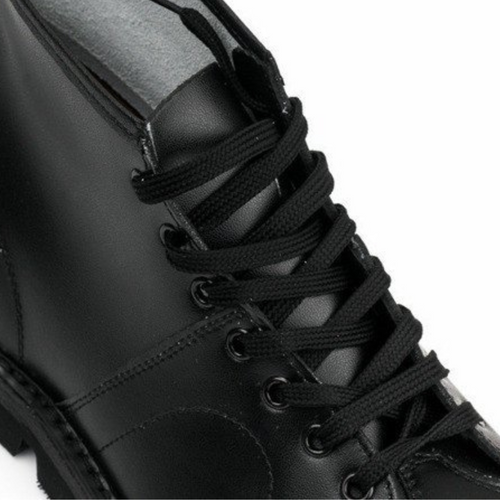 Czarne klasyczne buty męskie retro MONKEY SHOES