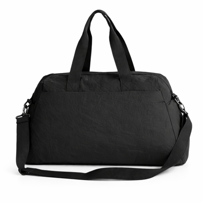 Materiałowa sportowa torba damska fitness Solier FB54 Eloa - czarny