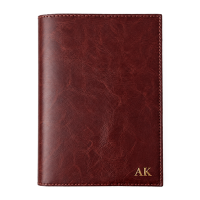 Personalizowany notes skórzany A5 SA66 bordowy