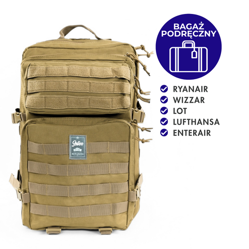 Plecak taktyczny militarny turystyczny 50 l Solier SV21 Harden Khaki