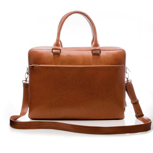 Męska skórzana torba na ramię, laptopa Solier SL01 DUNDEE