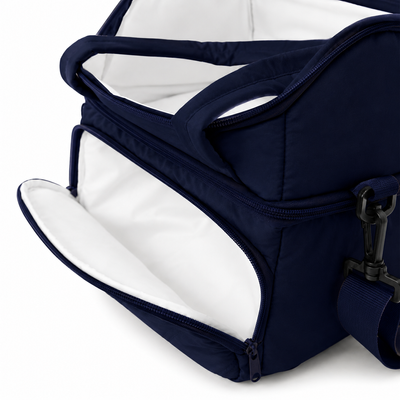 Torba termiczna duża lunch bag XXL z dwiema komorami LBS07 - Granatowy