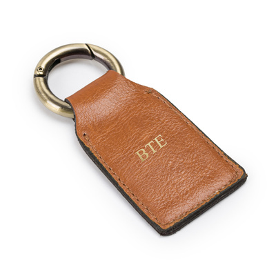 Personalizowany skórzany brelok Solier SA61 camel