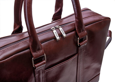 Elegancka skórzana męska torba ramię Solier SL02 ABERDEEN
