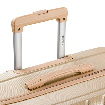 Walizka podróżna średnia ABS SOLIER AVENTOR STL1064 GOLD 24" M