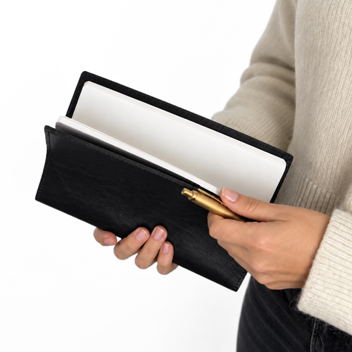 Personalizowany notes skórzany A5 SA66 czarny
