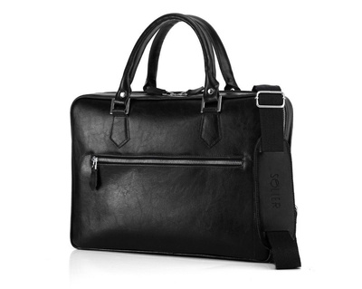 Skórzana męska torba na laptopa z uchwytem na walizkę SL23 Easton