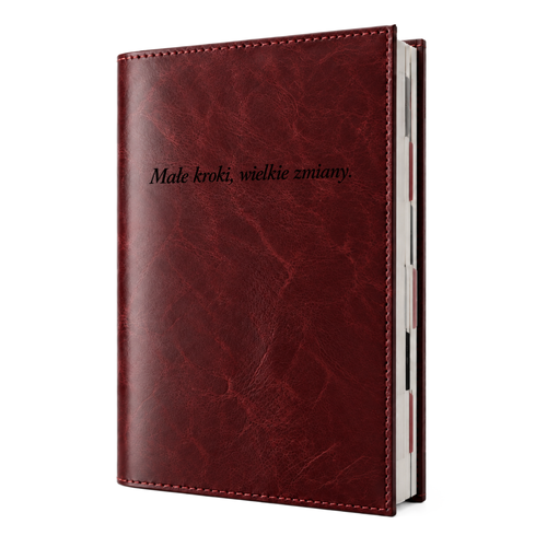 Personalizowany kalendarz skórzany A5 SA68 Maroon