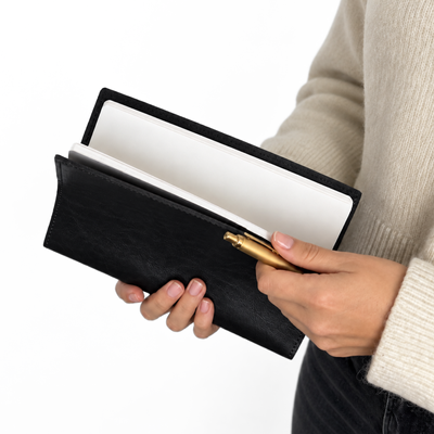 Personalizowany notes skórzany A5 SA66 czarny