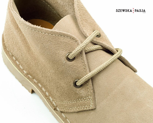 Klasyczne zamszowe buty desert damskie, botki