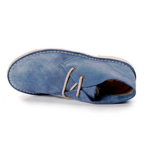 Casualowe damskie półbuty granatowe DESERT SHOES