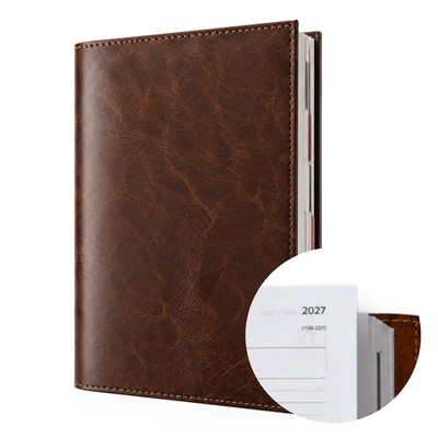 Personalizowany kalendarz skórzany A5 SA68 Vintage Brown