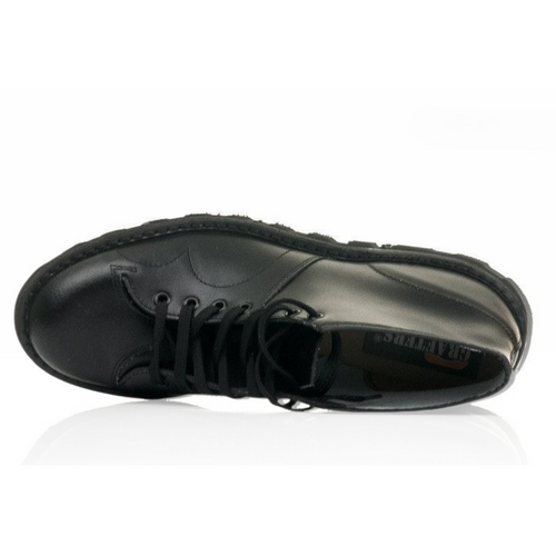 Czarne klasyczne buty męskie retro MONKEY SHOES