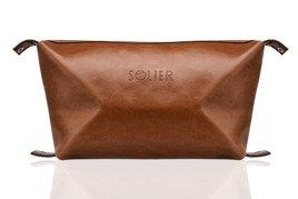 Elegancka skórzana kosmetyczka męska SOLIER PERTH