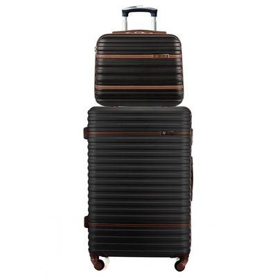 Zestaw walizek podróżnych KUFEREK + WALIZKA STL957 BLACK M 22'