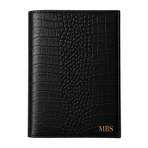 Personalizowany kalendarz skórzany A5 SA68 Czarny Croco
