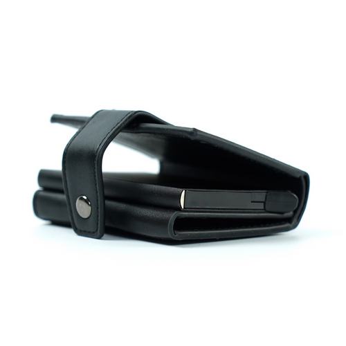 Skórzany portfel damski zapinany SW38 BLACK