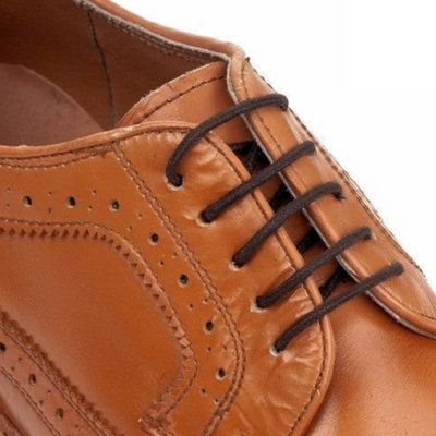Skórzane męskie półbuty Brogue Goodyear Welted brązowe