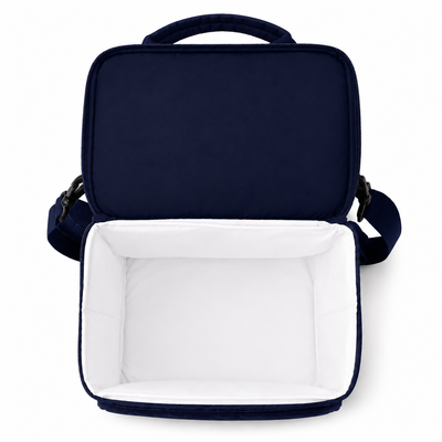 Torba termiczna duża lunch bag XXL z dwiema komorami LBS07 - Granatowy