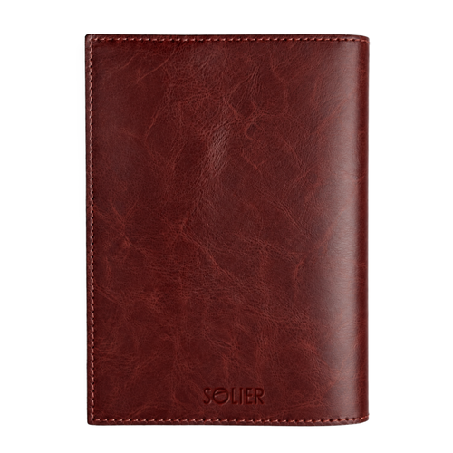 Personalizowany notes skórzany A5 SA66 bordowy