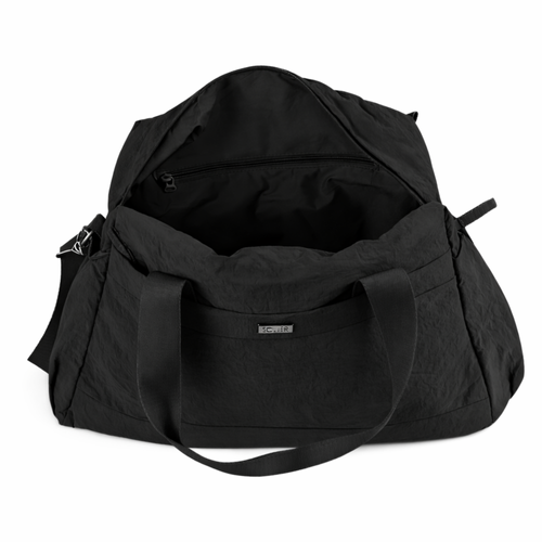 Materiałowa sportowa torba damska fitness Solier FB54 Eloa - czarny