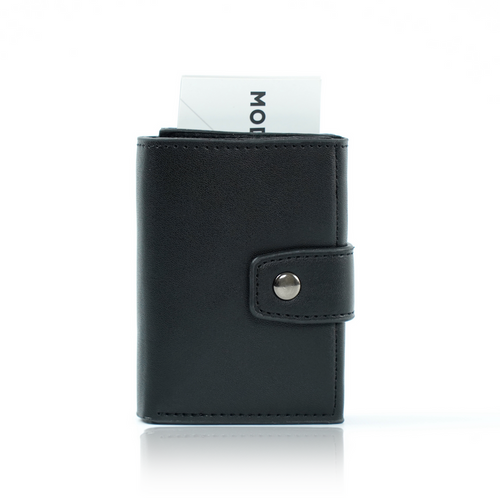 Skórzany portfel damski zapinany SW38 BLACK