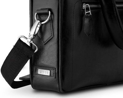 Skórzana męska torba na laptopa z uchwytem na walizkę SL23 Easton