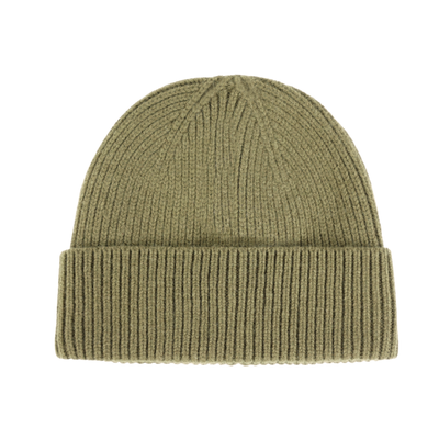 Wełniana czapka 100% wełny MERIN - khaki