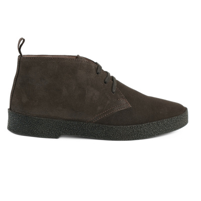 Klasyczne buty męskie Chukka z zamszu naturalnego - ciemny brąz