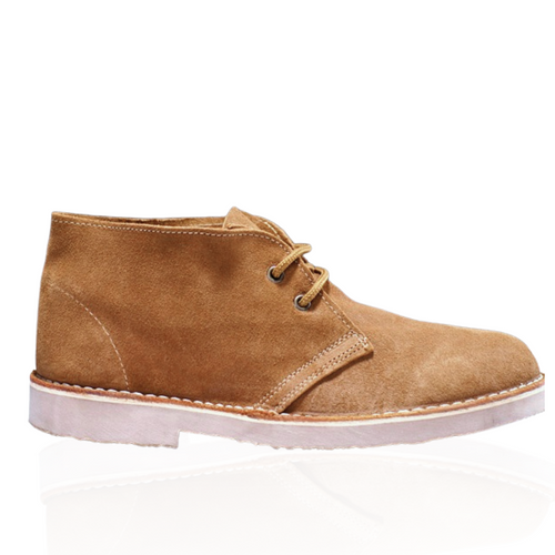 Skórzane męskie buty Chukka w kolorze piaskowym M467BS