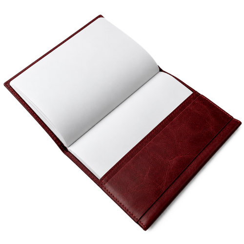 Personalizowany notes skórzany A5 SA66 bordowy