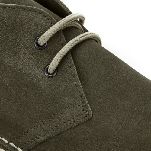 Zamszowe buty męskie Chukka Boots - khaki
