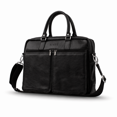 Skórzana męska torba na ramię, laptopa Solier SL01 DUNDEE