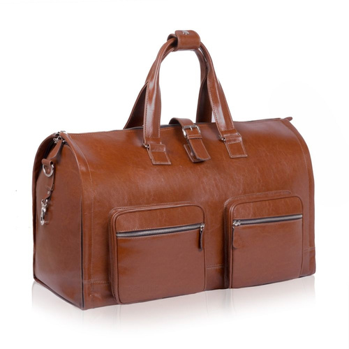 Skórzana torba męska na garnitur SL18 Harlow vintage brown