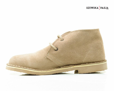 Klasyczne zamszowe buty desert damskie, botki