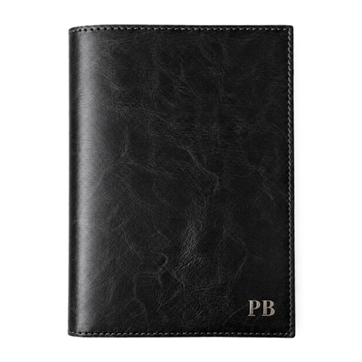 Personalizowany notes skórzany A5 SA66 czarny