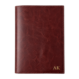 Personalizowany notes skórzany A5 SA66 bordowy