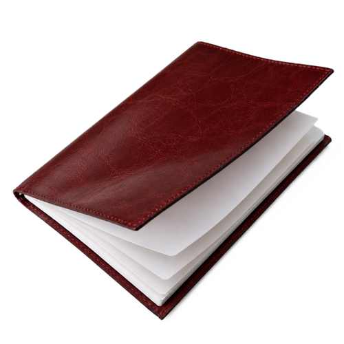 Personalizowany notes skórzany A5 SA66 bordowy