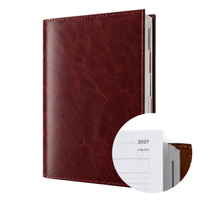 Personalizowany kalendarz skórzany A5 SA68 Maroon