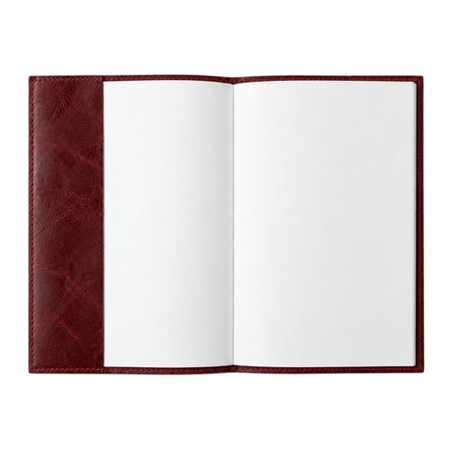 Personalizowany notes skórzany A5 SA66 bordowy