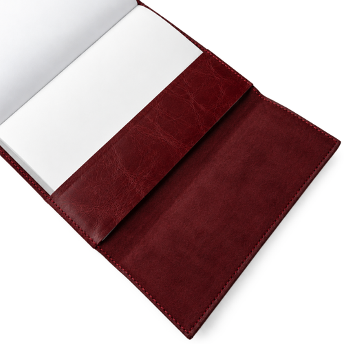 Personalizowany notes skórzany A5 SA66 bordowy