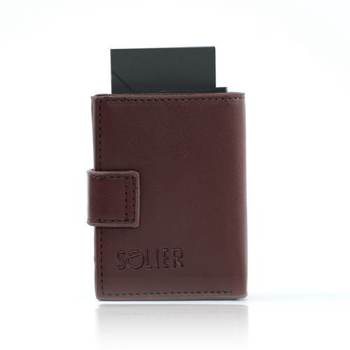 Portfel męski zapinany SW38 BROWN